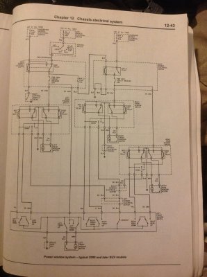 Driver's door/master window switch wiring diagram. | Chevy ...