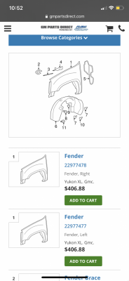 Fender & Components for 2007 GMC Yukon  GMPartsDirect.com.png