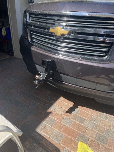 2015 Tahoe Front hitch installed Chevy Tahoe Forum GMC Yukon