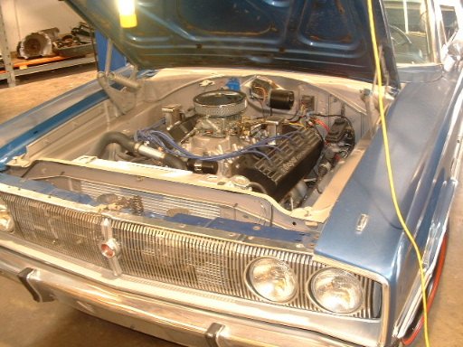 Coronet under hood.JPG